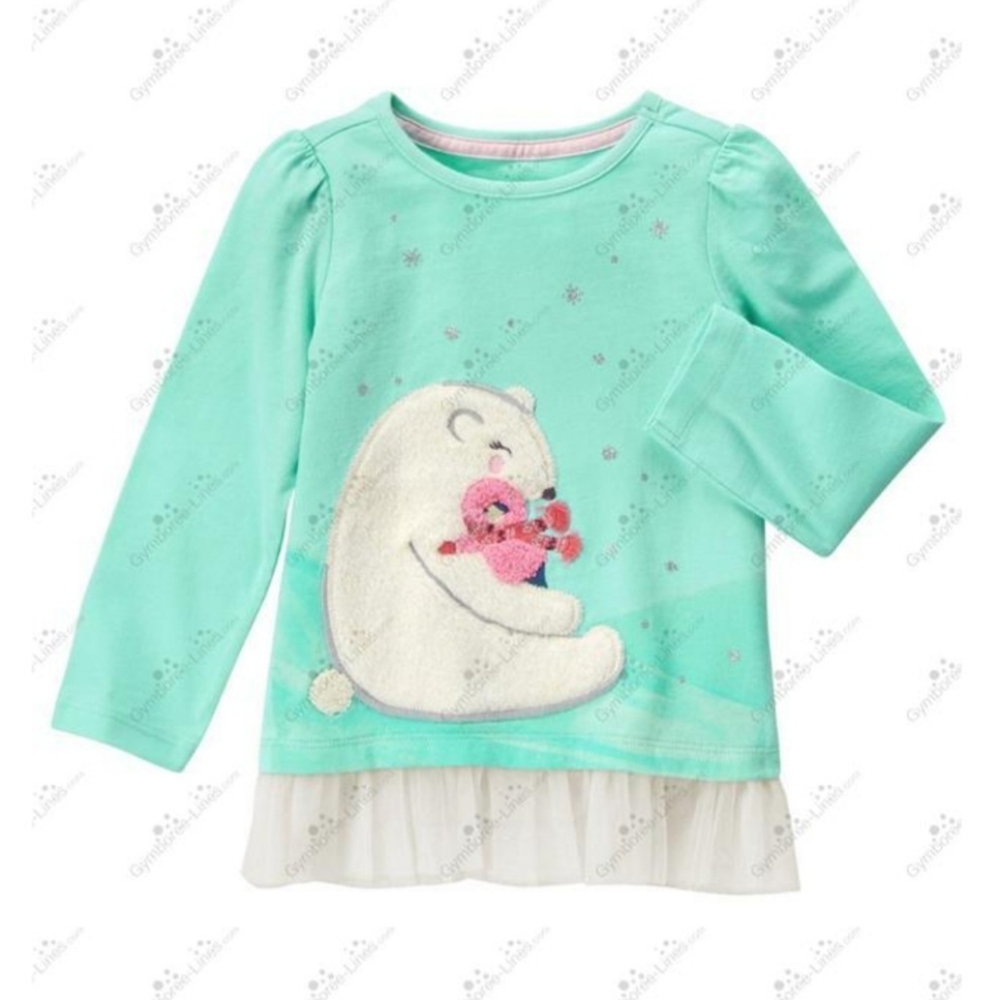 Gymboree "Enchanted Winter" Polar Bear Hug top